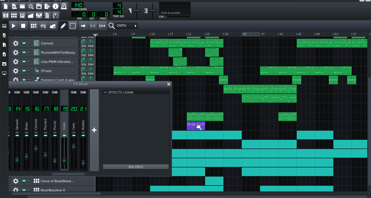 Automation Editor in LMMS Infinity M